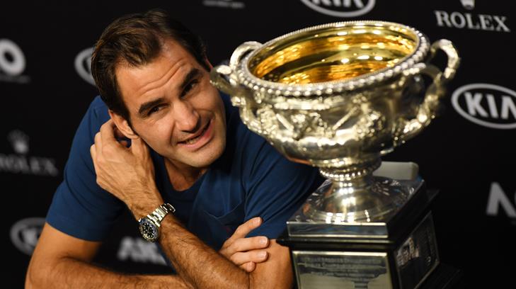 El tenista Roger Federer aumenta su leyenda