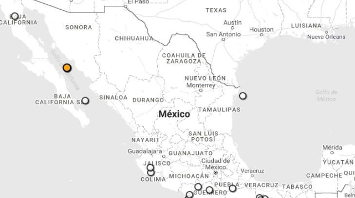 Cuatros sismos se registran en Guaymas en menos de 24 horas