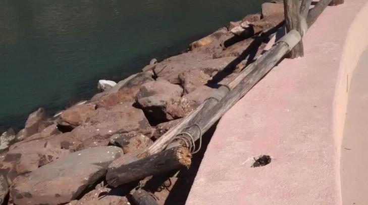 Vandalizan playa pública de Miramar, en Guaymas