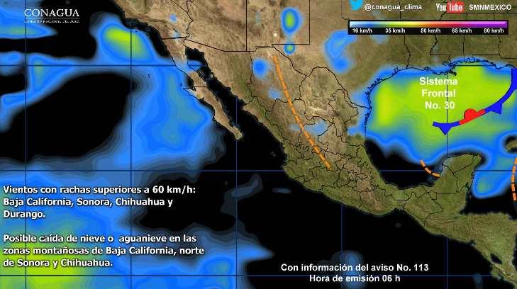Domingo con aire; se esperan vientos en Sonora de hasta más de 60 km/h