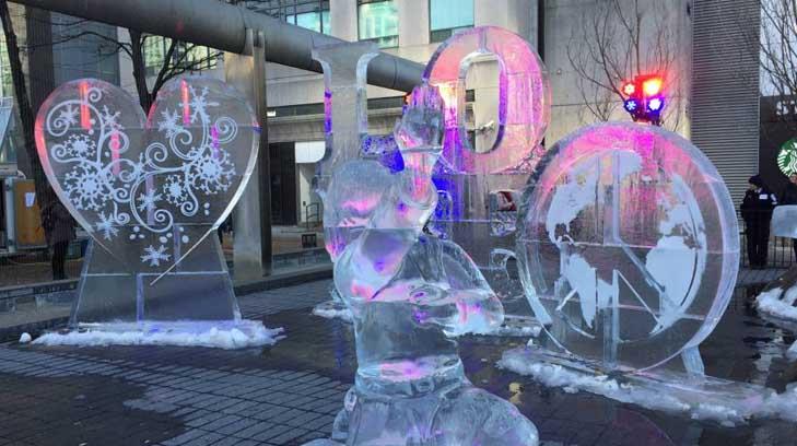 Canadá celebra su 150 aniversario con esculturas de hielo