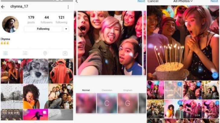 Hay novedades en Instagram; ya puedes compartir varias fotos o vídeos a la vez