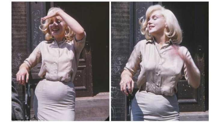 Dan a conocer fotos de Marilyn Monroe embarazada