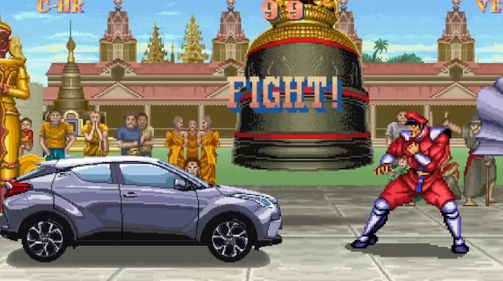El crossover C-HR de Toyota se une a Street Fighter II