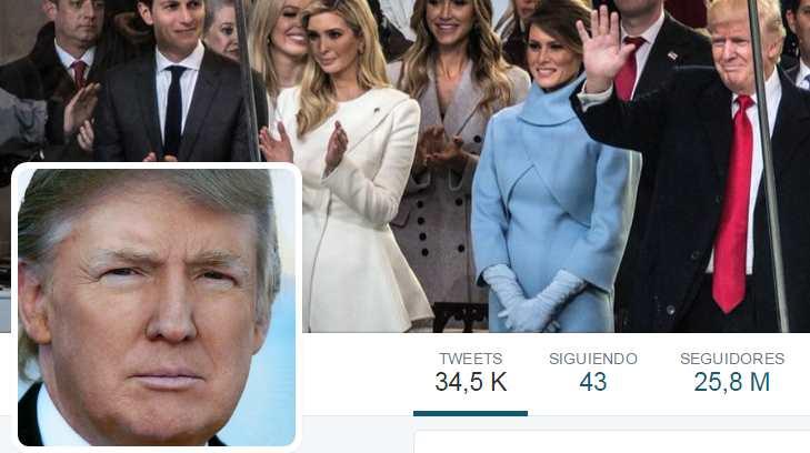 ¿Quiénes son las afortunadas 43 personas a las que sigue Donald Trump en Twitter?