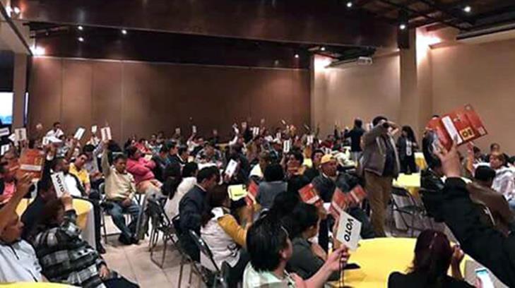 Perredistas de Veracruz arman trifulca por candidatos a alcaldes