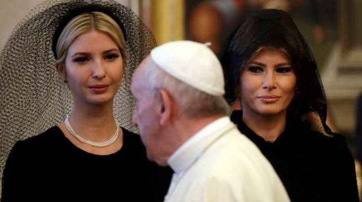 Melania e Ivanka usaron velo en el Vaticano y no en Arabia Saudita