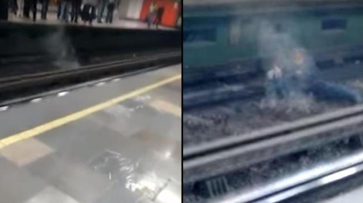 Mujer sufre ataque epiléptico y cae a vías del metro