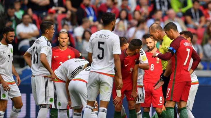 México empata dos goles con Portugal en Copa Confederaciones