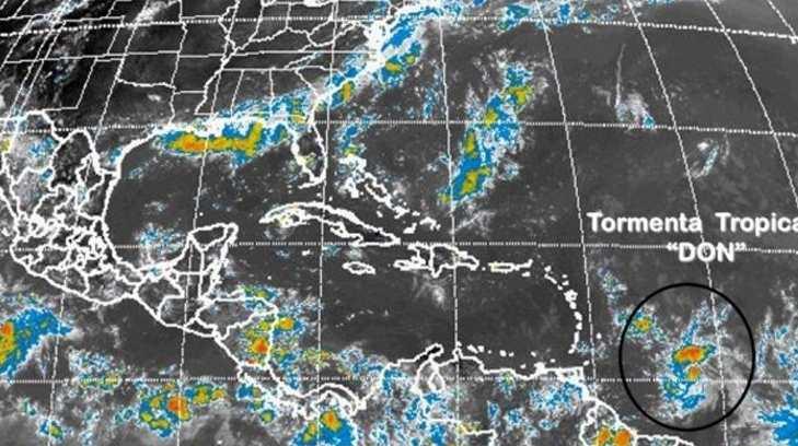 Tormenta tropical Don se desplaza a 28 k/h en el Atlántico