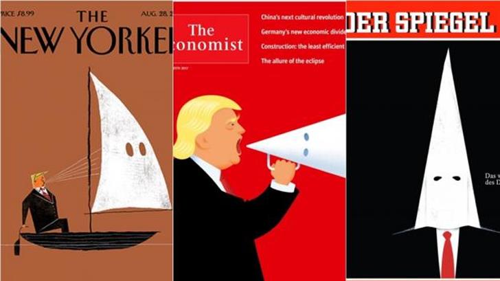 Revistas del mundo critican posición de Trump frente al Ku Klux Klan