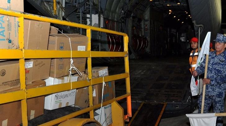 Sonora envía avión Hércules cargado con apoyos para los damnificados por el sismo