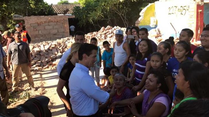 Peña Nieto pide mayor solidaridad con Chiapas y Oaxaca