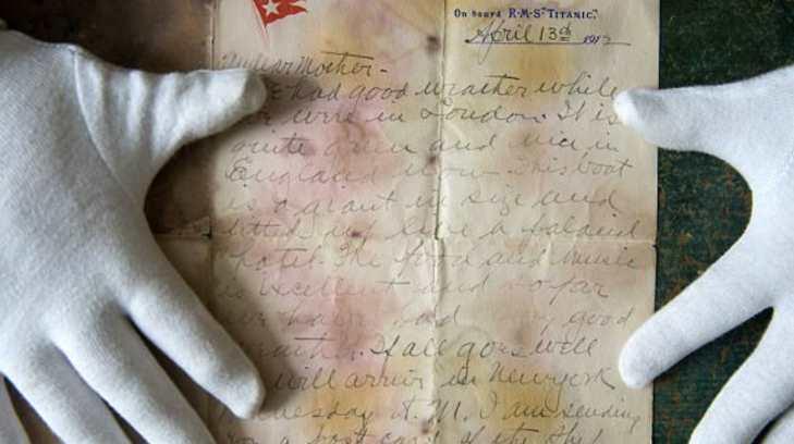 Carta escrita en el Titanic fue subasta en 164 mil dólares