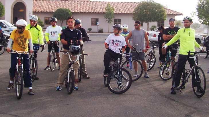 Ciclistas realizan corrida binacional en la frontera Sonora- Arizona