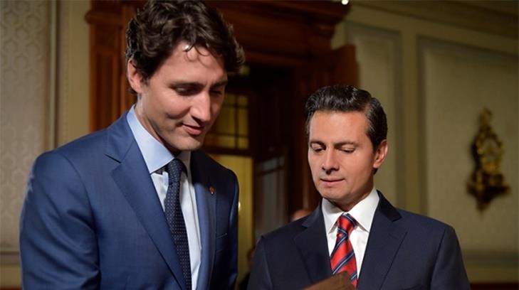 Peña Nieto agradece a Trudeau apoyo de Canadá por sismos
