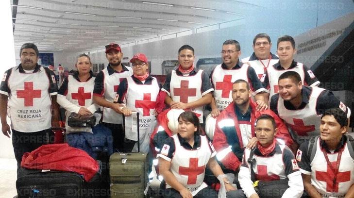 Arriban a Hermosillo socorristas de Cruz Roja que apoyaron en labores de rescate en Oaxaca