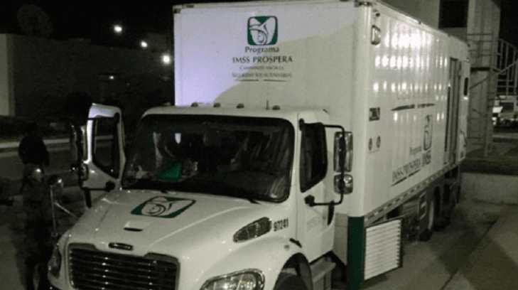 IMSS se deslinda de camión con posesión de 371 kilogramos de cocaína