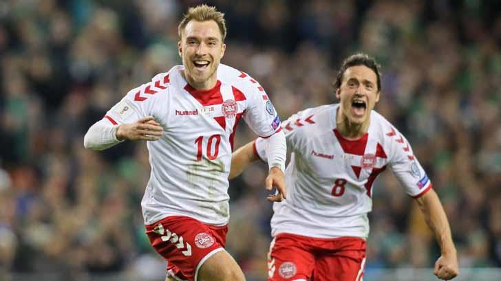 Ya son 30, Dinamarca avanza a Rusia 2018 tras golear a Irlanda