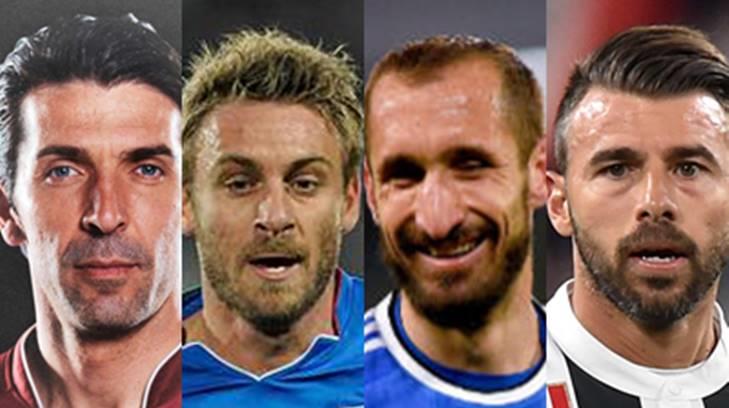 Gigi, De Rossi, Chiellini y Barzagli anuncian su retiro de la selección de Italia