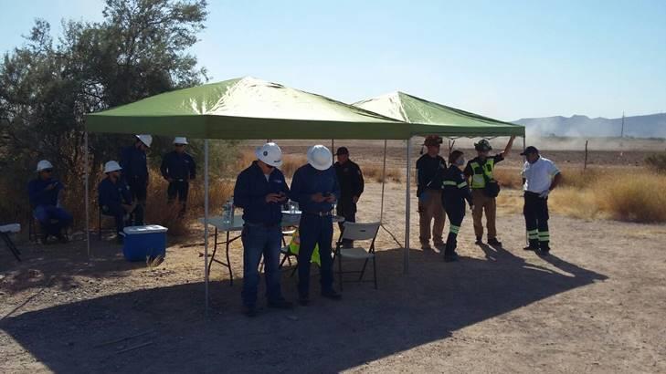 Realizan simulacro en un tramo del Gasoducto Agua Prieta en Guaymas