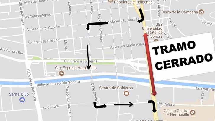 Anuncian nuevas rutas del transporte urbano por trabajos en Puente Trébol