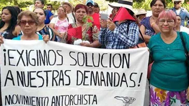 Integrantes de Antorcha Campesina piden servicios públicos en sus colonias