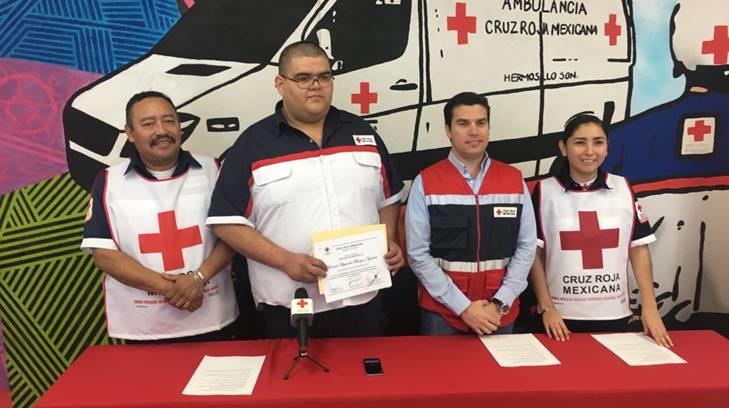 Alejandro Burgos Aguilera fue nombrado Socorrista del Mes en Cruz Roja Hermosillo