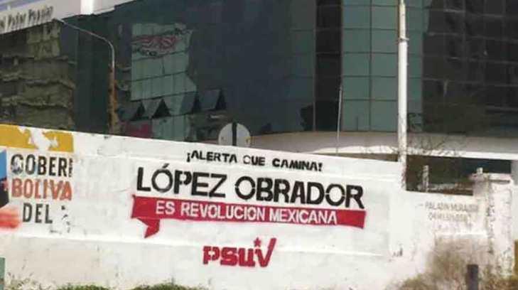 Partido Verde presenta denuncia por pinta de bardas pro AMLO en Venezuela