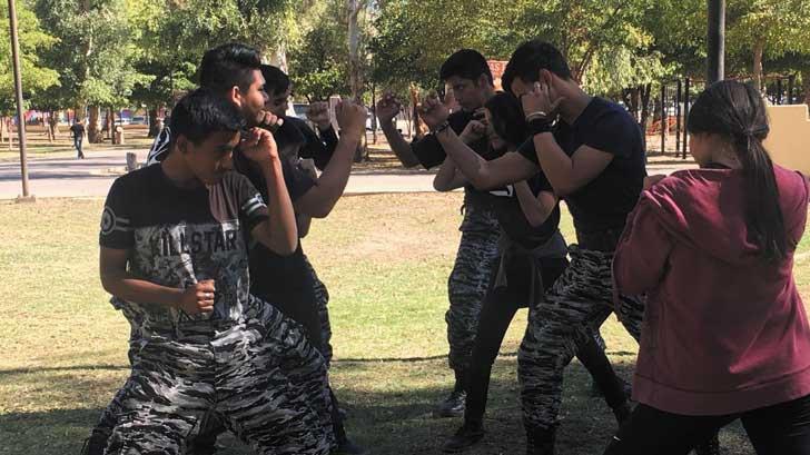 Grupo deportivo Delta realiza actividades en el parque Francisco I. Madero