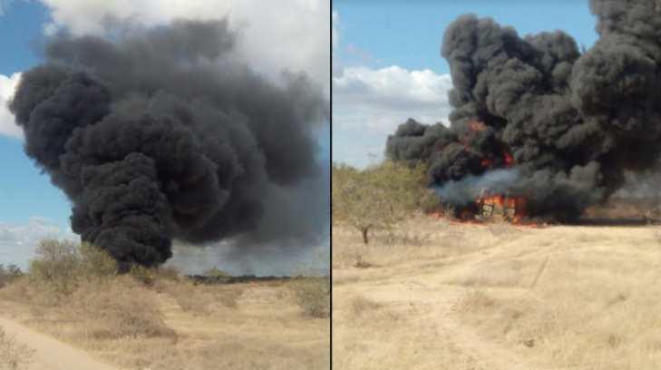 Presuntos huachicoleros provocan explosión en ducto de Pemex en Guaymas
