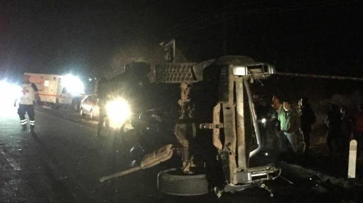 Cinco personas muertas deja choque carretero en municipio de Caborca