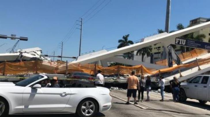 Confirman cuatro muertos y 10 lesionados por colapso de puente en Miami