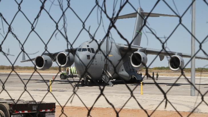 Impresiona a hermosillenses el Boeing C-17 Globmaster de la Fuerza Aérea de EU