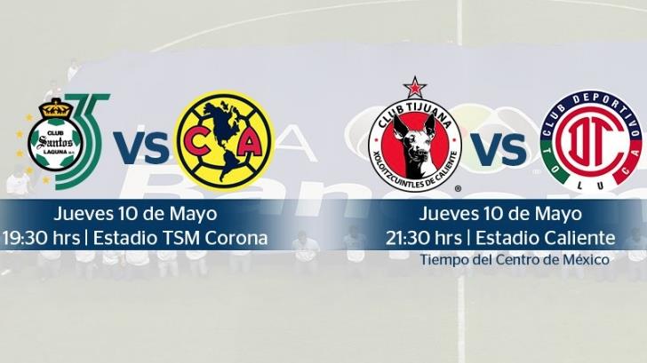 Liga MX modifica los horarios de los juegos de ida de las semifinales
