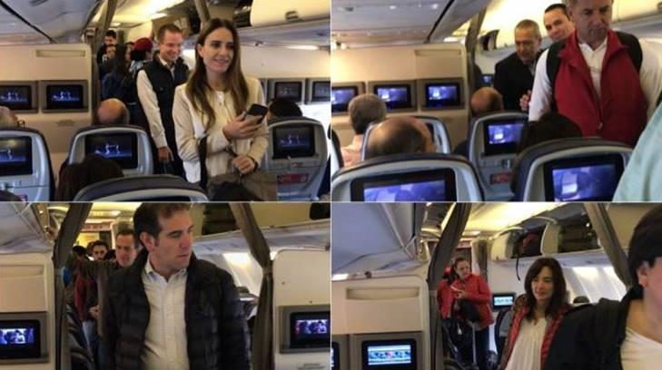 Anaya, Beltrones y Lorenzo Córdova coinciden en vuelo de Tijuana a la CDMX