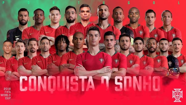 Portugal reveló su lista definitiva para la Copa del Mundo en Rusia