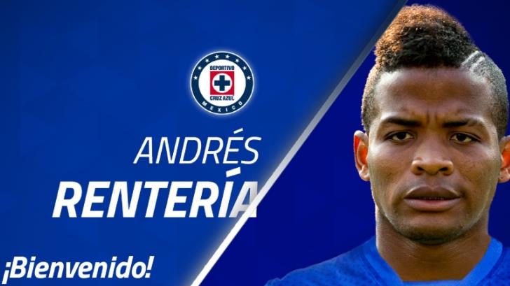 Andrés Rentería, nuevo fichaje de Cruz Azul
