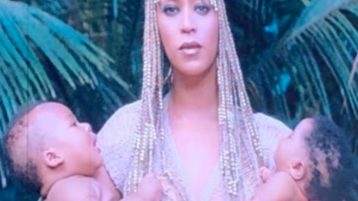 Beyoncé presume a sus gemelos en gira con Jay Z