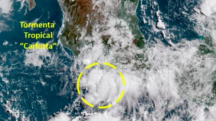 Tormenta tropical Carlotta deja tormentas intensas en las costas de  Guerrero y Oaxaca