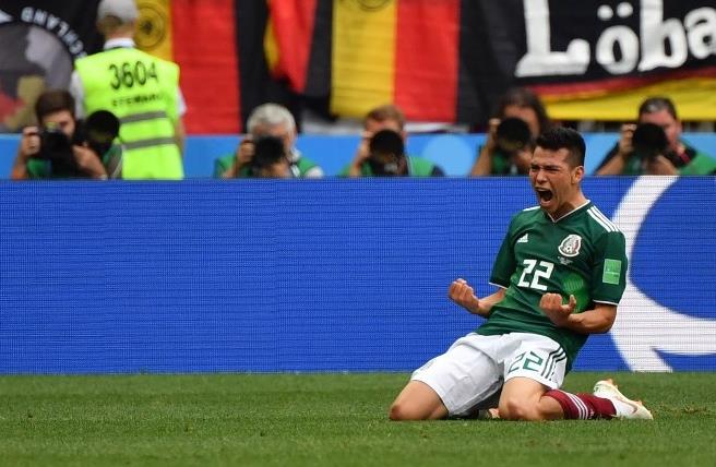 Al medio tiempo del partido, México vence 1-0 a Alemania