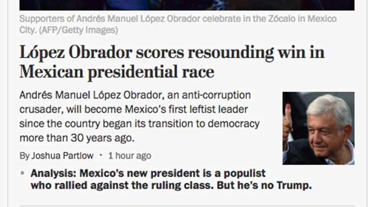 Prensa internacional destaca elección de México en sus portales