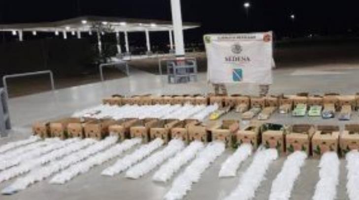 Más de 400 kilos de droga es asegurada en retén militar en SLRC
