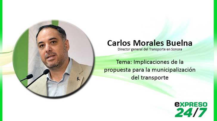 Carlos Morales hablará para EXPRESO sobre propuesta de municipalizar el transporte