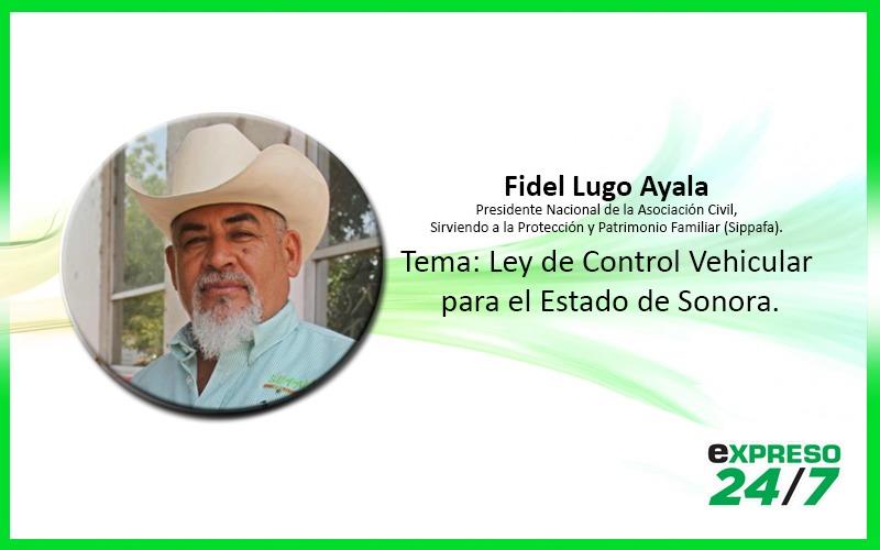 Fidel Lugo y Flor Ayala hablarán sobre la Ley de control vehicular
