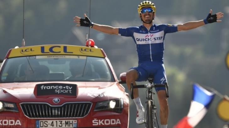 Julian Alaphilippe conquista la etapa 10 del Tour de Francia; Van Avermaet continúa con el suéter amarillo