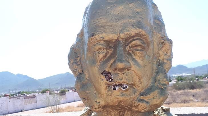 Vandalizan de nueva cuenta el monumento del General José María Yáñez en Guaymas