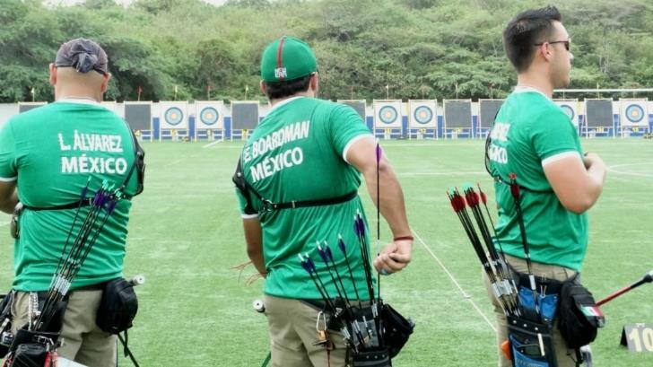 El equipo mexicano varonil de tiro con arco gana plata en Barranquilla 2018