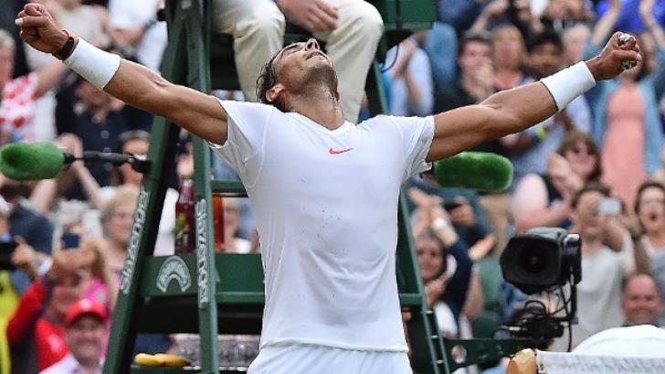 Rafael Nadal clasifica a semifinales en Wimbledon; derrota a  Juan Martín del Potro en 5 sets