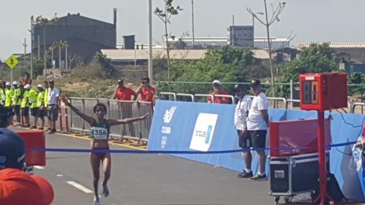 Madaí Pérez se cuelga el oro en maratón femenil en el último día de Barranquilla 2018